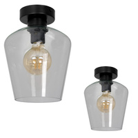Lampa Sufitowa SANTIAGO CLEAR 1xE27 Milagro