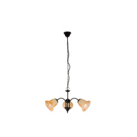 Lampa Sufitowa Wisząca Żyrandol 3x E14 Czarny Klasyczny Colette 7367 Rabalux