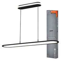 Lampa Sufitowa Wisząca Oprawa Biurowa Panel LED 57W 2700lm 4000K Neutralna Ściemnialna Czarny Office Line Ledvance