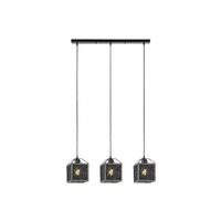 Lampa Wisząca Sufitowa 3x E27 Czarny Nowoczesny Samilo Rabalux