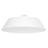 Lampa Sufitowa Plafon 5x E27 Oprawa Natynkowa Geometryczna Biała Minimalistyczna Vega Sollux