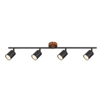 Lampa Sufitowa Oprawa Halogenowa Punktowa Reflektor Spot GU10 Brązowy Industrialny Edmund Rabalux