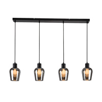 Lampa Wisząca Sufitowa E27 Czarny Matowy Vintage Florian Rabalux