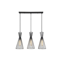 Lampa Wisząca Sufitowa E27 Czarny Industrialny Leandros Rabalux