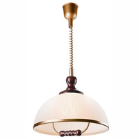 Lampa Wisząca Sufitowa RAMONA E27 Biała Drewniana LM-1.1/107 Lamkur