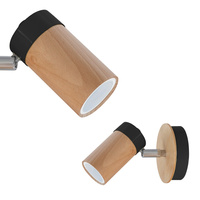 Lampa Ścienna Kinkiet BARON Czarna 1xGU10 Milagro