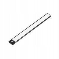 Lampka Podszafkowa LED Listwa Meblowa 2W 4500K 30cm z Czujnikiem Ruchu Czarna