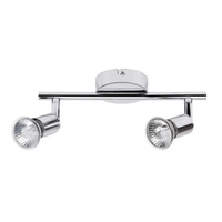 Lampa Sufitowa Oprawa Halogenowa Punktowa Reflektor Spot 2x GU10 Chrom Klasyczny Norton 6046 Rabalux