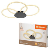 Lampa Sufitowa LED Dekoracyjna 21W 2200lm 3000K Ciepła Ściemnialna Szary Decor Ledvance