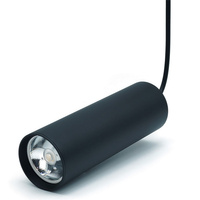 Lampa Wisząca Sufitowa 1xGU10 CIRUS SLIM Zwis Tuba Czarna 27cm