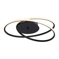 Lampa Sufitowa LED Natynkowa 40W 2900lm 3000K Czarny Nowoczesny Meridia Rabalux