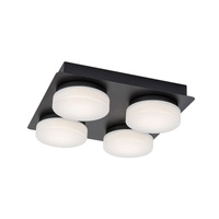 Lampa Sufitowa LED 21W 1900lm 4000K Czarny IP44 Nowoczesny Attichus Rabalux