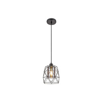 Lampa Wisząca Sufitowa E27 Czarny Industrialny Emrys Rabalux