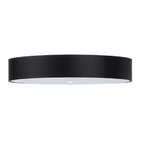 Lampa Sufitowa Plafon LED SKALA 6xE27 Oprawa Okrągła 80cm Czarna SOLLUX