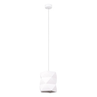 Lampa Sufitowa Wisząca Zwis E27 Żyrandol Geometryczna Biała Nowoczesna Gobi Sollux
