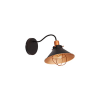 Kinkiet Ścienny Lampa Natynkowa E27 Brązowa Industrialny GARRET 6442 Nowodvorski
