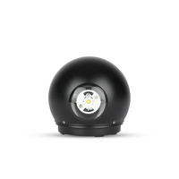Kinkiet ścienny LED 6W 3000K IP65 Góra/Dół Okrągły Czarny VT-836 V-TAC