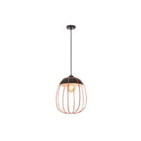 Lampa Wisząca Sufitowa Zwis E27 Czarny Industrialny Svens Rabalux