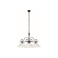 Lampa Sufitowa Wisząca Żyrandol 3x E27 Czarny Klasyczny Dorothea 7773 Rabalux