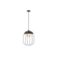 Lampa Wisząca Sufitowa Zwis E27 Czarny Industrialny Svens Rabalux