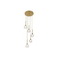 Lampa Wisząca Sufitowa 5x G9 Złoty Klasyczny Kassia Rabalux