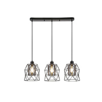 Lampa Wisząca Sufitowa E27 Czarny Industrialny Emrys Rabalux
