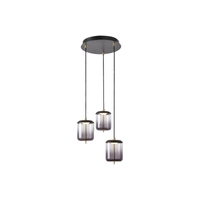 Lampa Wisząca Sufitowa LED 18W 1440lm 4000K Czarny Nowoczesny Delice Rabalux