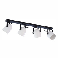 Lampa Sufitowa Natynkowa SPECTRA BLACK/WHITE Listwa Spot Czarno-Biała Nowoczesna 4xE27 3492 TK Lighting