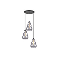 Lampa Wisząca Sufitowa 3x E27 Czarny Nowoczesny Salvatore Rabalux
