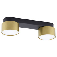 Lampa Sufitowa Natynkowa SPACE BLACK/GOLD Plafon Czarno-Złota Nowoczesna 2xGX53 6141 TK Lighting