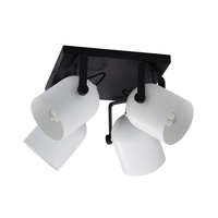 Lampa Sufitowa Natynkowa SPECTRE BLACK/WHITE Ruchoma Czarno-Biała Nowoczesna 4xE27 3493 TK Lighting