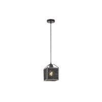 Lampa Wisząca Sufitowa Zwis E27 Czarny Nowoczesny Samilo Rabalux