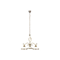 Lampa Sufitowa Wisząca Żyrandol 3x E27 Brązowy Klasyczny Elisett 2753 Rabalux