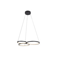 Lampa Wisząca Sufitowa LED 38W 3000K Czarny Nowoczesny Formand Rabalux