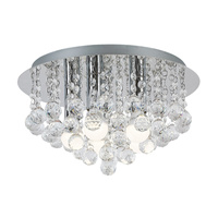 Lampa Sufitowa Plafoniera Dekoracyjna 5x E14 Chrom Nowoczesny Corinna Rabalux