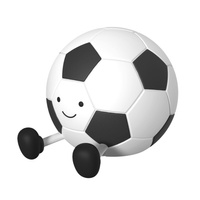 Lampka Dekoracyjna LED 2W 3000K Ciepła Biała Czarna Ściemnialna Football Sanico Goldlux