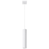 Lampa Sufitowa Wisząca Zwis GU10 Tubularna Biała Nowoczesna Lagos Sollux