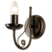 Lampa Ścienna Kinkiet DONATO E14 Czarny Klasyczny KM-1.29 Lamkur
