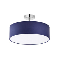 Lampa Sufitowa RONDO Żyrandol Chrom Granatowo-Biała Minimalistyczna 4xE27 1039 TK Lighting