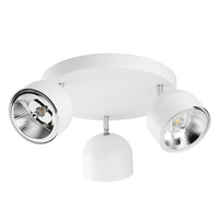 Lampa Sufitowa ALTEA WHITE Spot Reflektor Biało-Srebrna Nowoczesna 3xES111 GU10 3418 TK Lighting