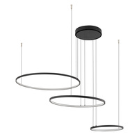 Lampa Sufitowa Wisząca LED 45W 1800lm 4000K Neutralna Czarna Nowoczesna CIRCOLO LED 10867 Nowodvorski