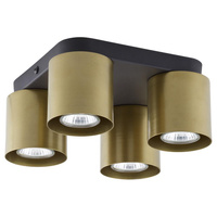 Lampa Sufitowa Natynkowa VICO BLACK/GOLD Spot Czarno-Złota Nowoczesna 4xGU10 6511 TK Lighting