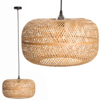 Lampa Wisząca BOHO Pleciona BAMBUS SZNUR NATURAL do LED E27
