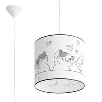 Lampa Sufitowa Wisząca Zwis E27 Żyrandol Owalna Wielokolorowa Nowoczesna Cat Sollux