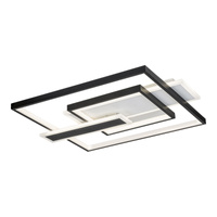 Lampa Sufitowa Żyrandol 50W 2700lm 4000K Czarny Nowoczesny Herkules Rabalux