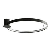 Lampa Sufitowa Natynkowa RIO LED 50W 4000K Plafon Okrągła 78cm Czarna SOLLUX