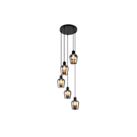 Lampa Wisząca Sufitowa E27 Czarny Matowy Vintage Florian Rabalux