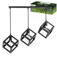 Lampa Wisząca Sufitowa TALUS Geometryczna Zwis Kostka do LED 3x E27 LUMILED