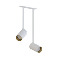 Lampa Sufitowa Oprawa Podtynkowa Reflektor Punktowa 2x GU10 Biała Nowoczesna MONO SURFACE LONG 7678 Nowodvorski