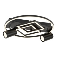 Lampa Sufitowa LED Natynkowa 40W Czarny Nowoczesny Aztec Rabalux